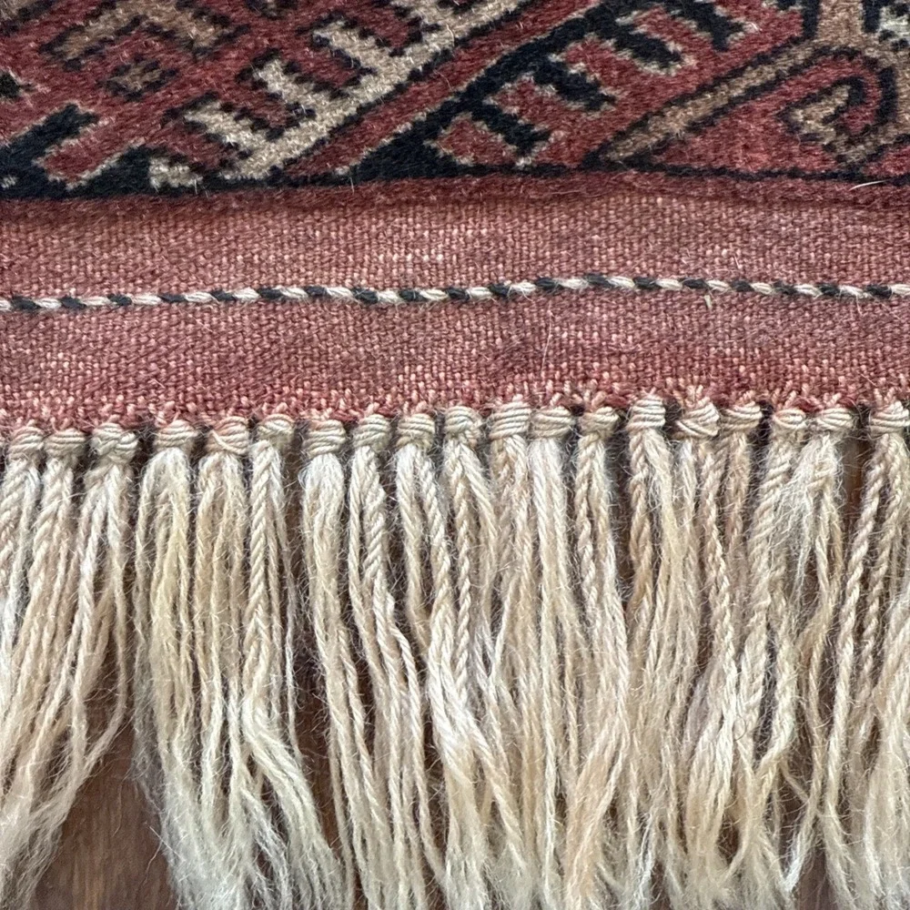Turkmen‎ Oriental Tekke Rug Wool Geometric 46X 74 inches